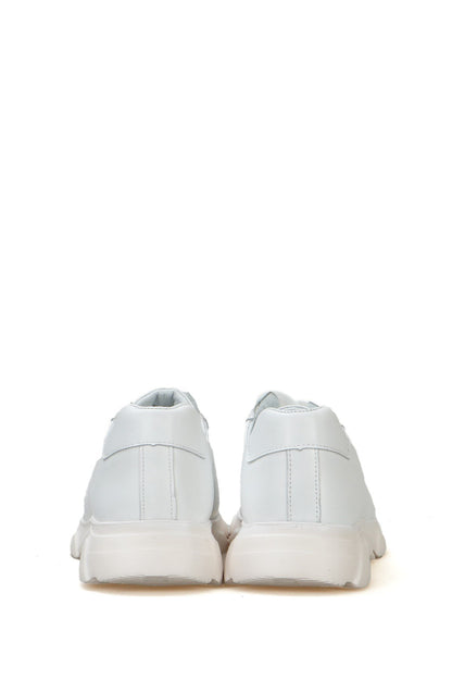 Elmet Genuine Leather White Bosphorus Men's Athletic Shoes