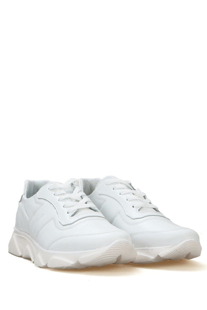 Elmet Genuine Leather White Bosphorus Men's Athletic Shoes