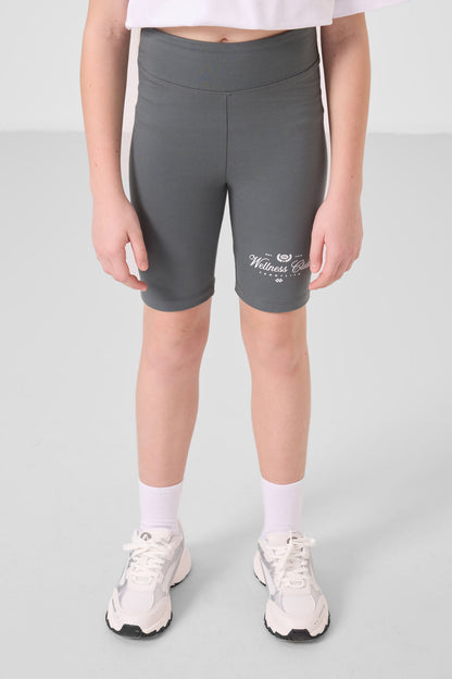 White-collar cotton O-collars Shorts Set