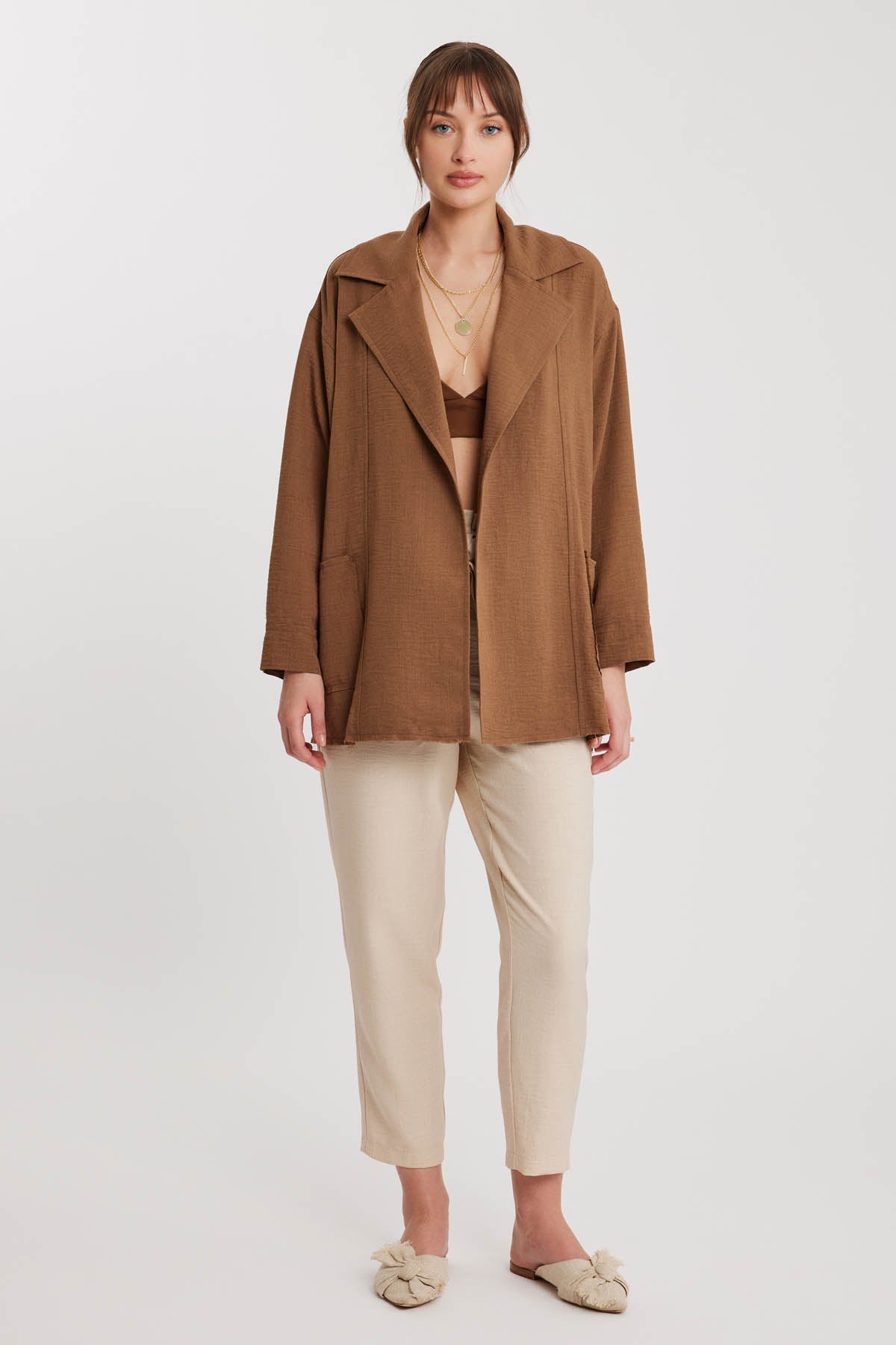 BIG COLLAR POCKET LOOSE JACKET