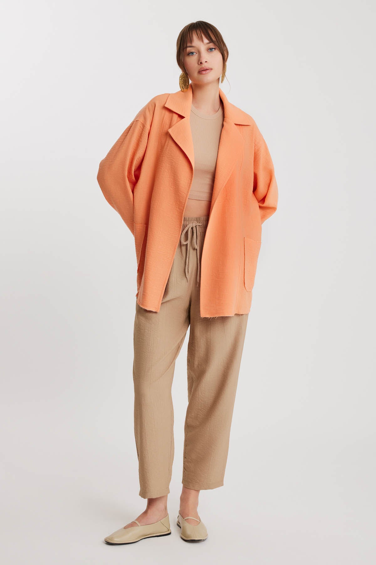 BIG COLLAR POCKET LOOSE JACKET