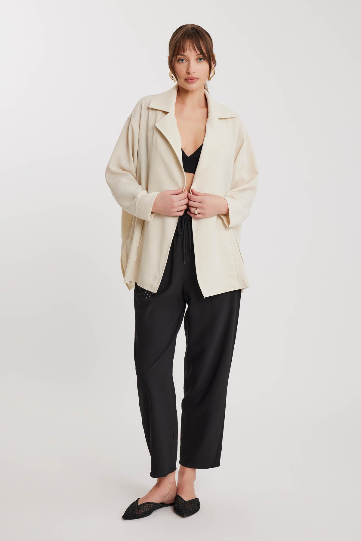 BIG COLLAR POCKET LOOSE JACKET