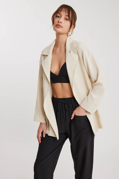 BIG COLLAR POCKET LOOSE JACKET