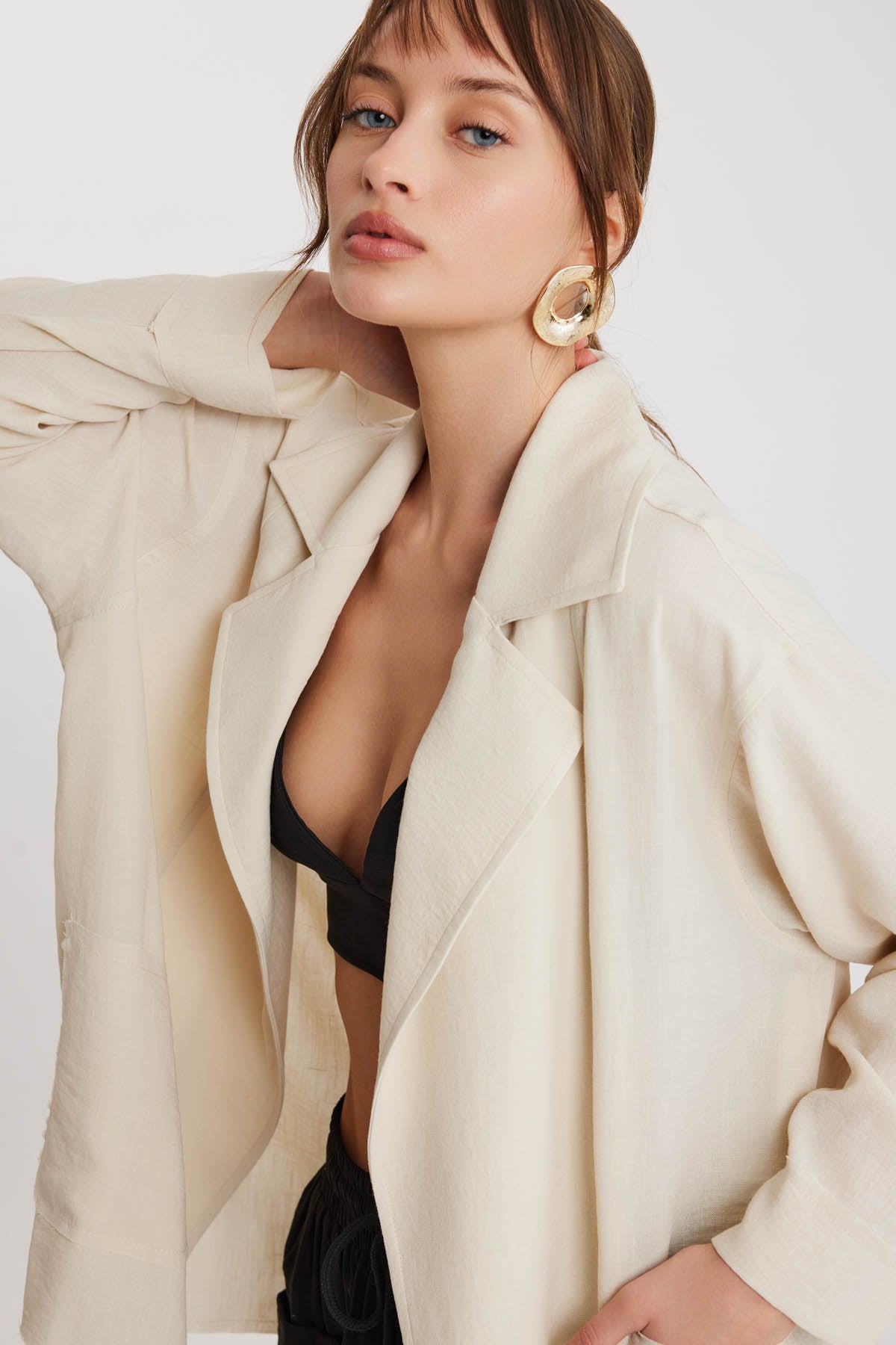 BIG COLLAR POCKET LOOSE JACKET