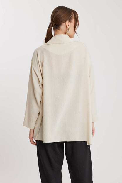 BIG COLLAR POCKET LOOSE JACKET