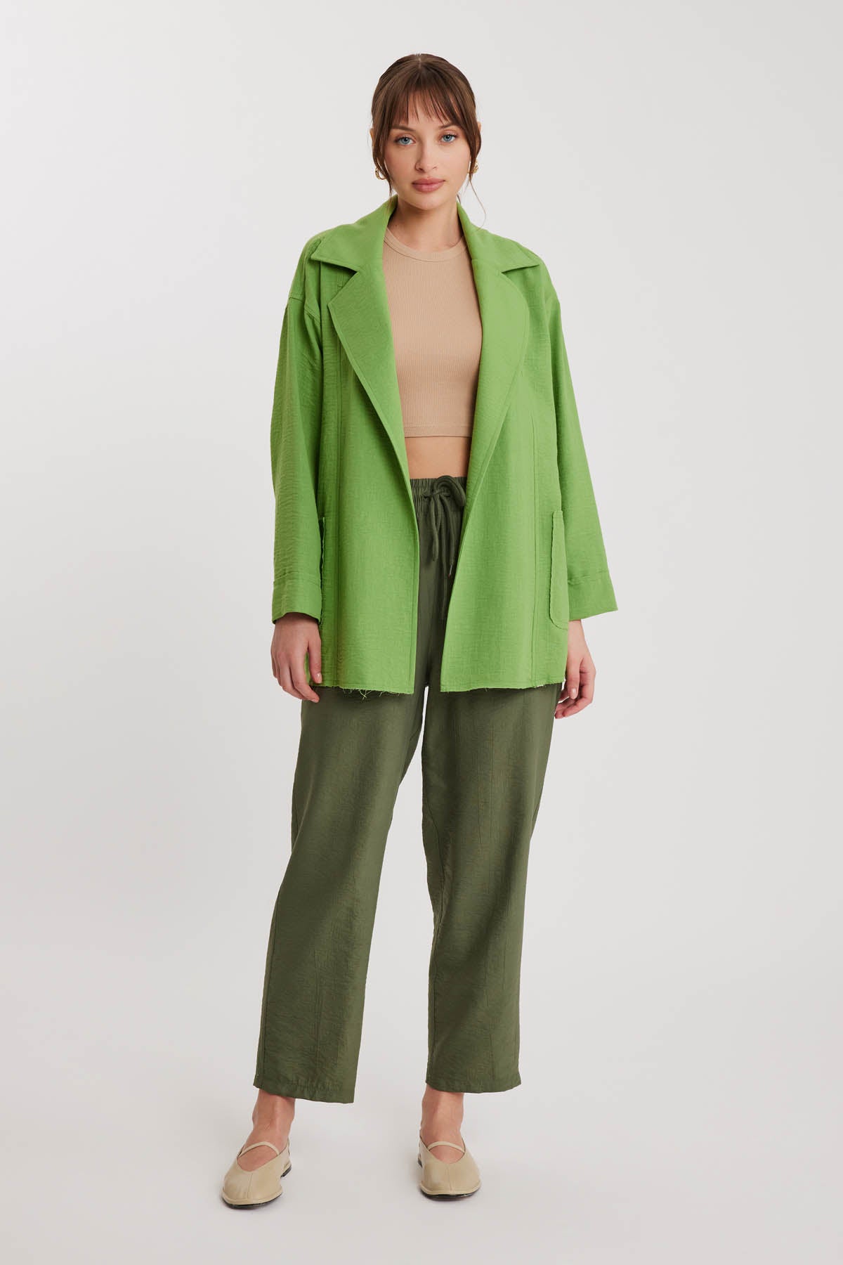 BIG COLLAR POCKET LOOSE JACKET