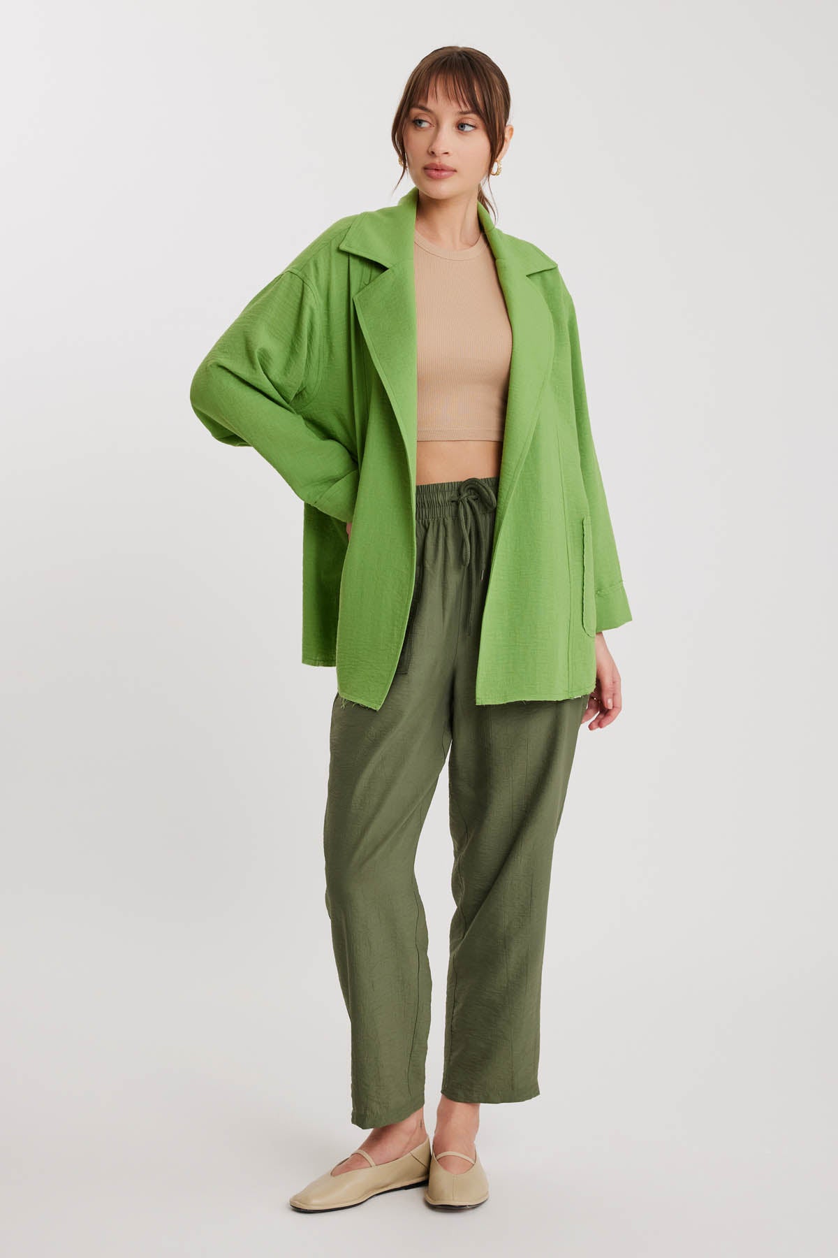BIG COLLAR POCKET LOOSE JACKET