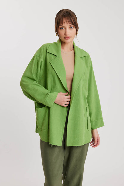 BIG COLLAR POCKET LOOSE JACKET