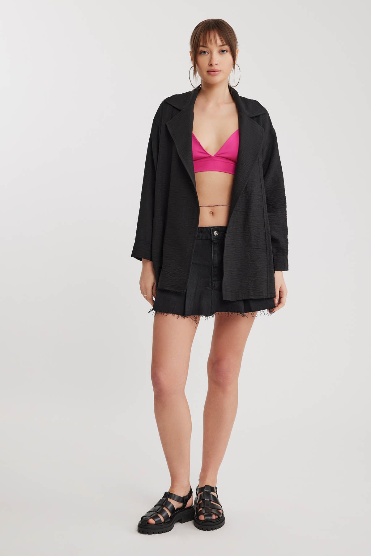 BIG COLLAR POCKET LOOSE JACKET