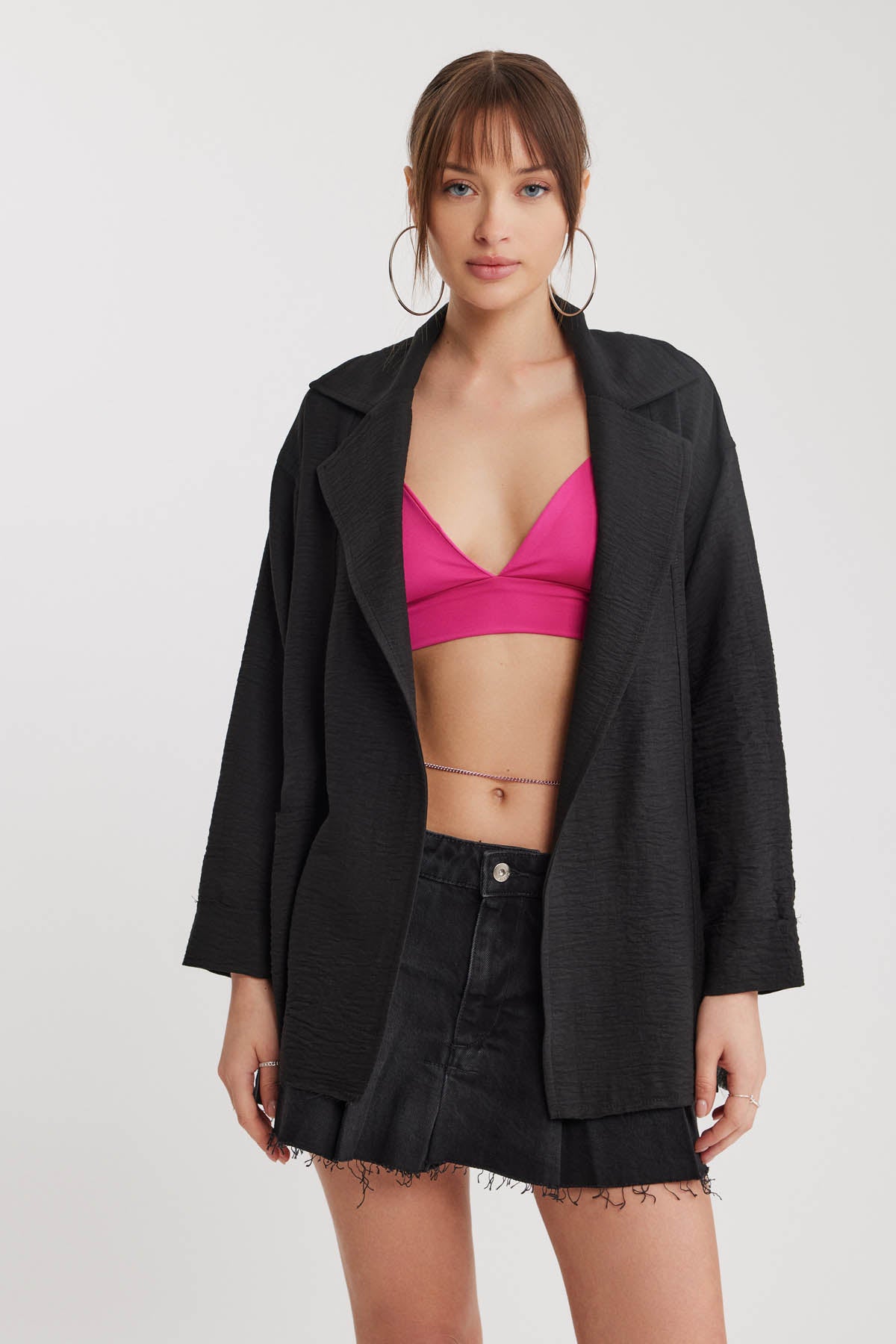 BIG COLLAR POCKET LOOSE JACKET