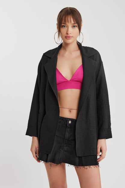 BIG COLLAR POCKET LOOSE JACKET