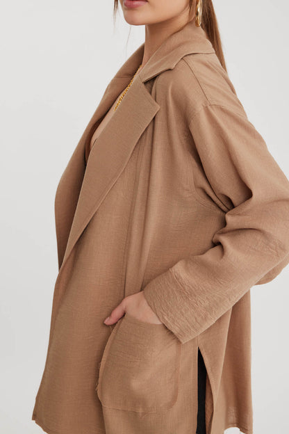 BIG COLLAR POCKET LOOSE JACKET