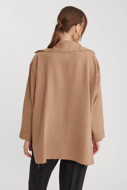 BIG COLLAR POCKET LOOSE JACKET
