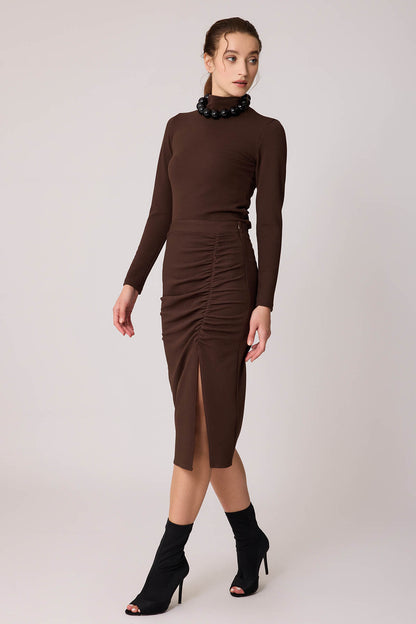 SKIRT WITH MIDSIZE SPLIT