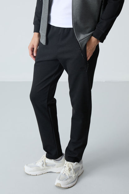 Black Seedling Double Color Comfort Fit Classic Cuff Men's Tracksuit Set - 85113