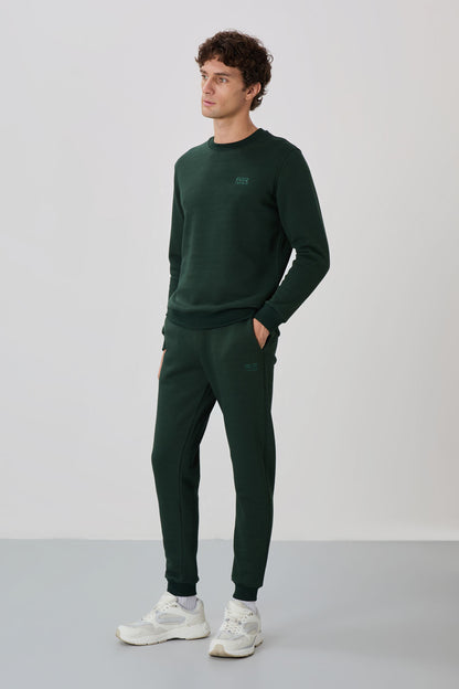 Andy Camo Green Hooded Men's Tracksuit Set - 85190