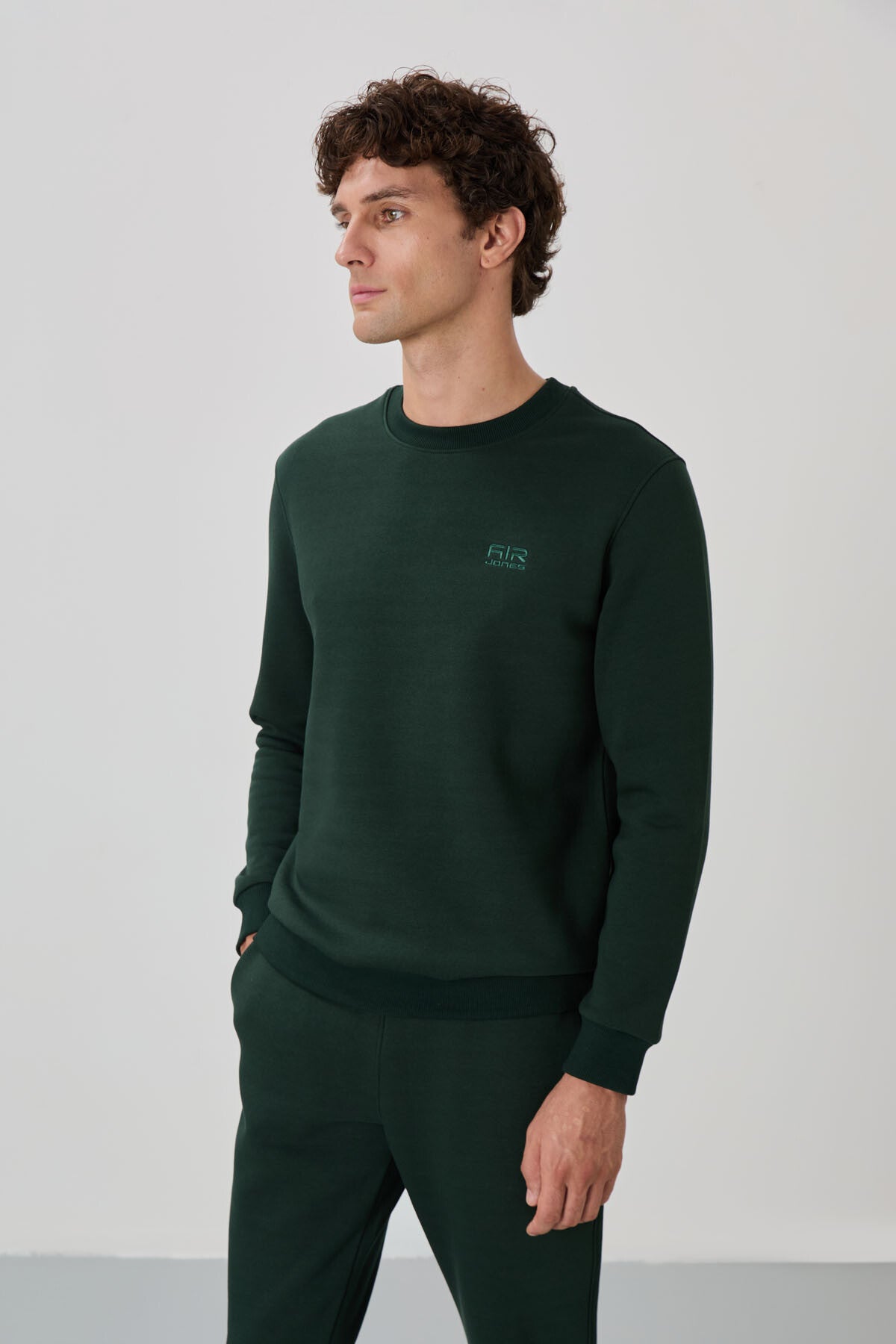 Andy Camo Green Hooded Men's Tracksuit Set - 85190