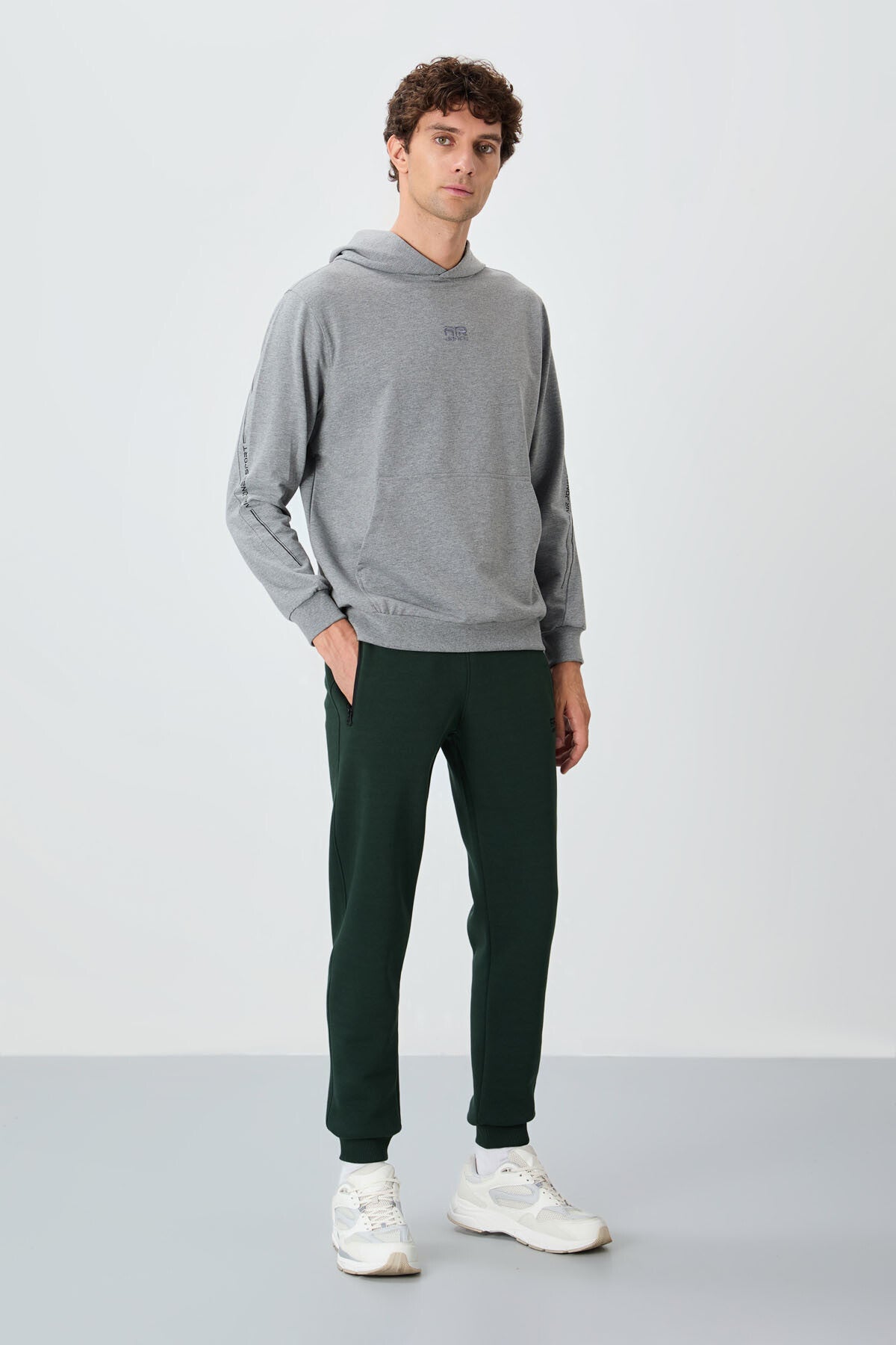 Cesar Pine Green Pocketed Jogger Men's Tracksuit Bottom - 84929