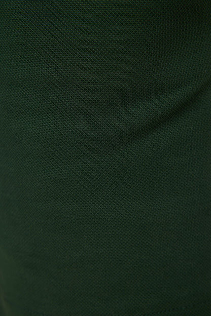 Pine green cotton soft woven standard fit basic boys' shorts - 11293
