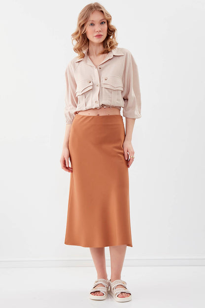 POCKETED SHIRT WITH ELASTANE WAIST