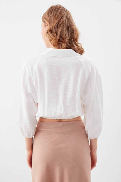 POCKETED SHIRT WITH ELASTANE WAIST