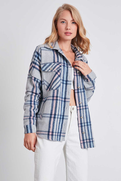 PLAID LUMBERJACK SHIRT WITH POCKETS