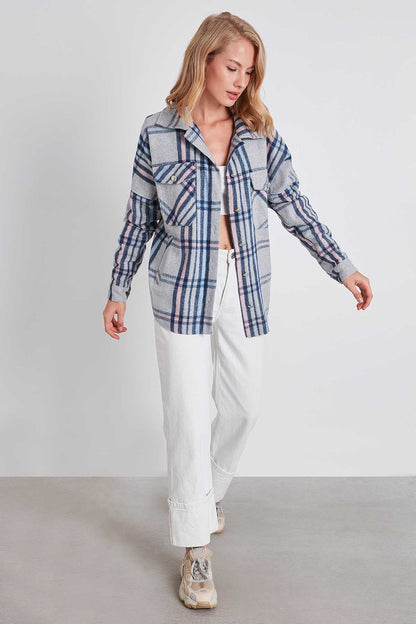 PLAID LUMBERJACK SHIRT WITH POCKETS