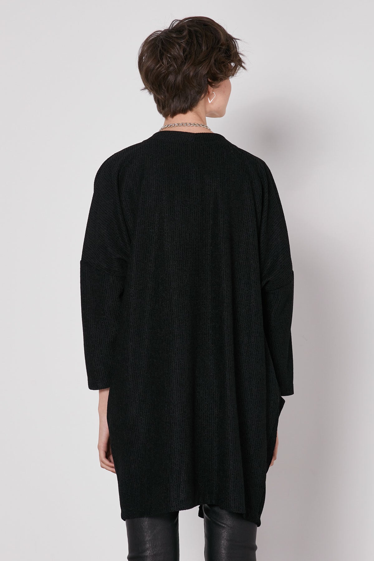 POCKETED LOOSE CARDIGAN