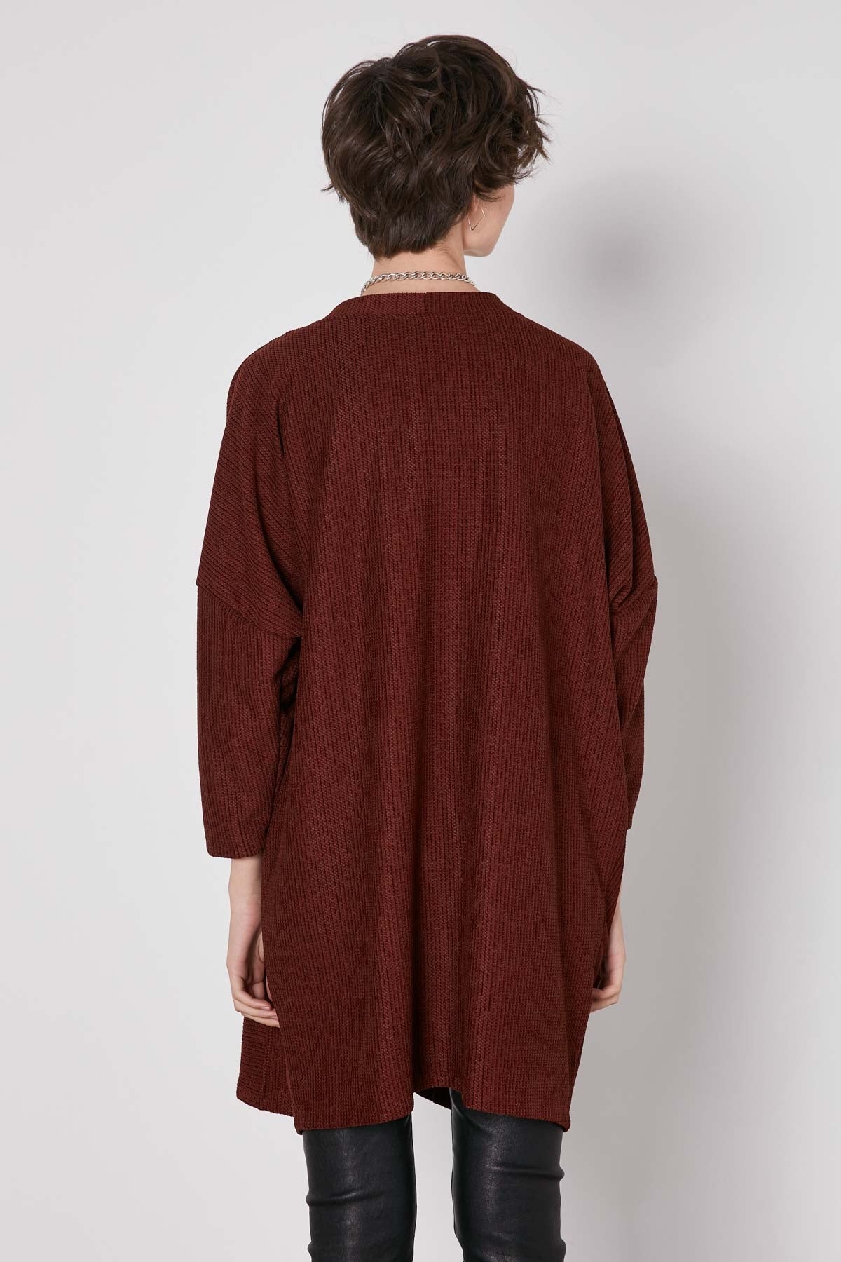 POCKETED LOOSE CARDIGAN