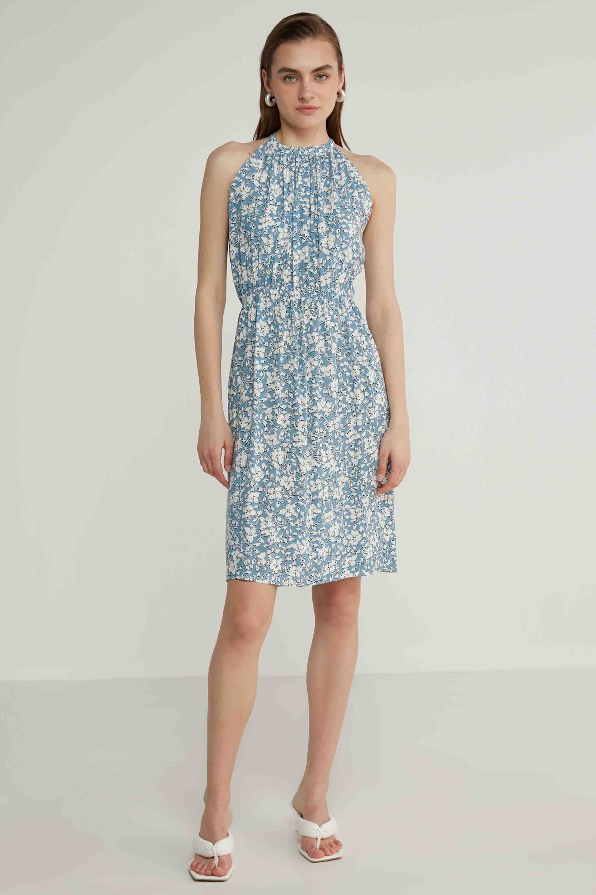 FLORAL VISCOSE DRESS