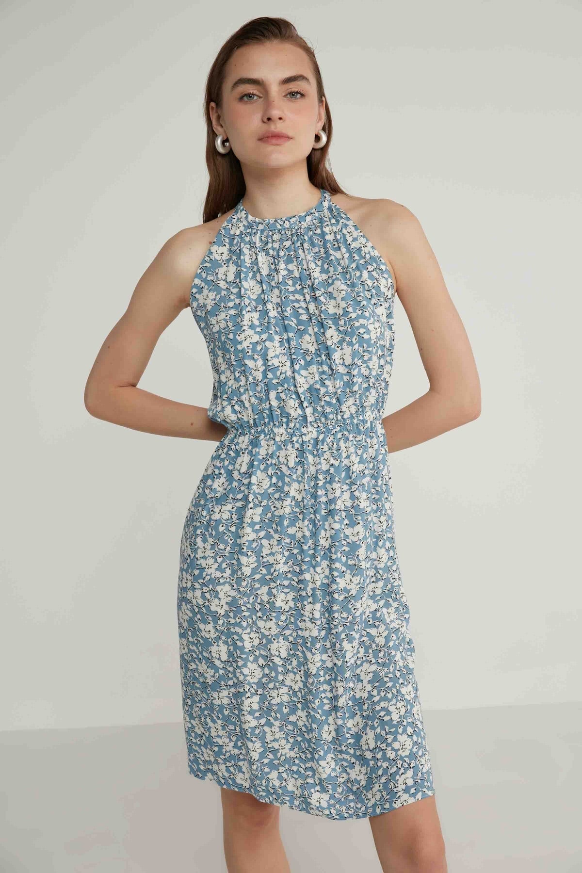 FLORAL VISCOSE DRESS