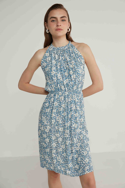 FLORAL VISCOSE DRESS
