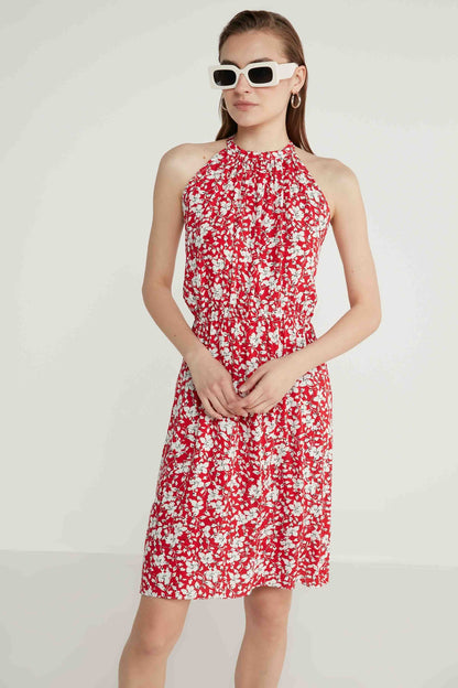 FLORAL VISCOSE DRESS