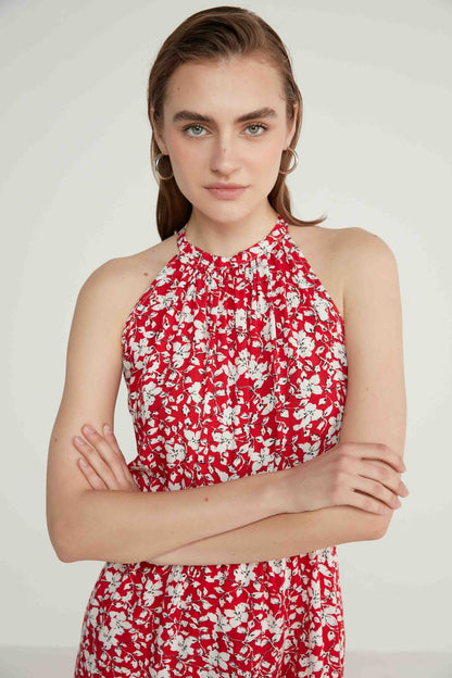 FLORAL VISCOSE DRESS
