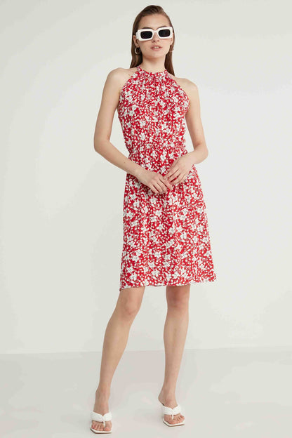FLORAL VISCOSE DRESS