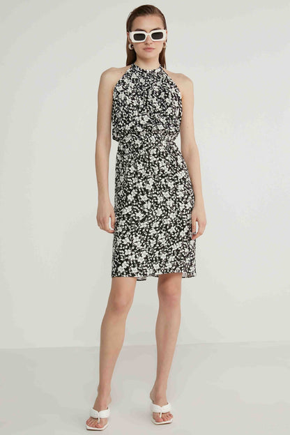 FLORAL VISCOSE DRESS