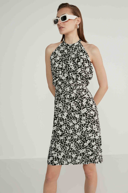 FLORAL VISCOSE DRESS