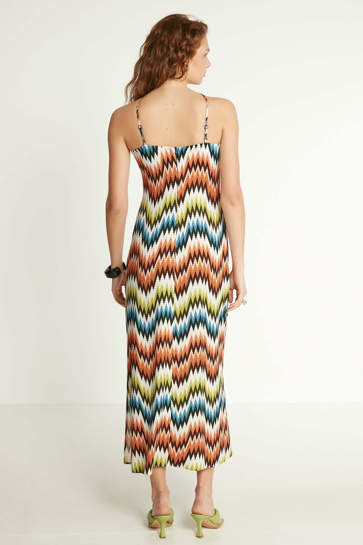 LONG DRESS WITH SMART COLOR