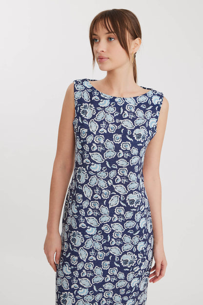 FLORAL PATTERN - LONG DRESS WITH SPLIT
