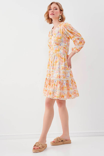 DRESS WITH FLOWER PATTERN