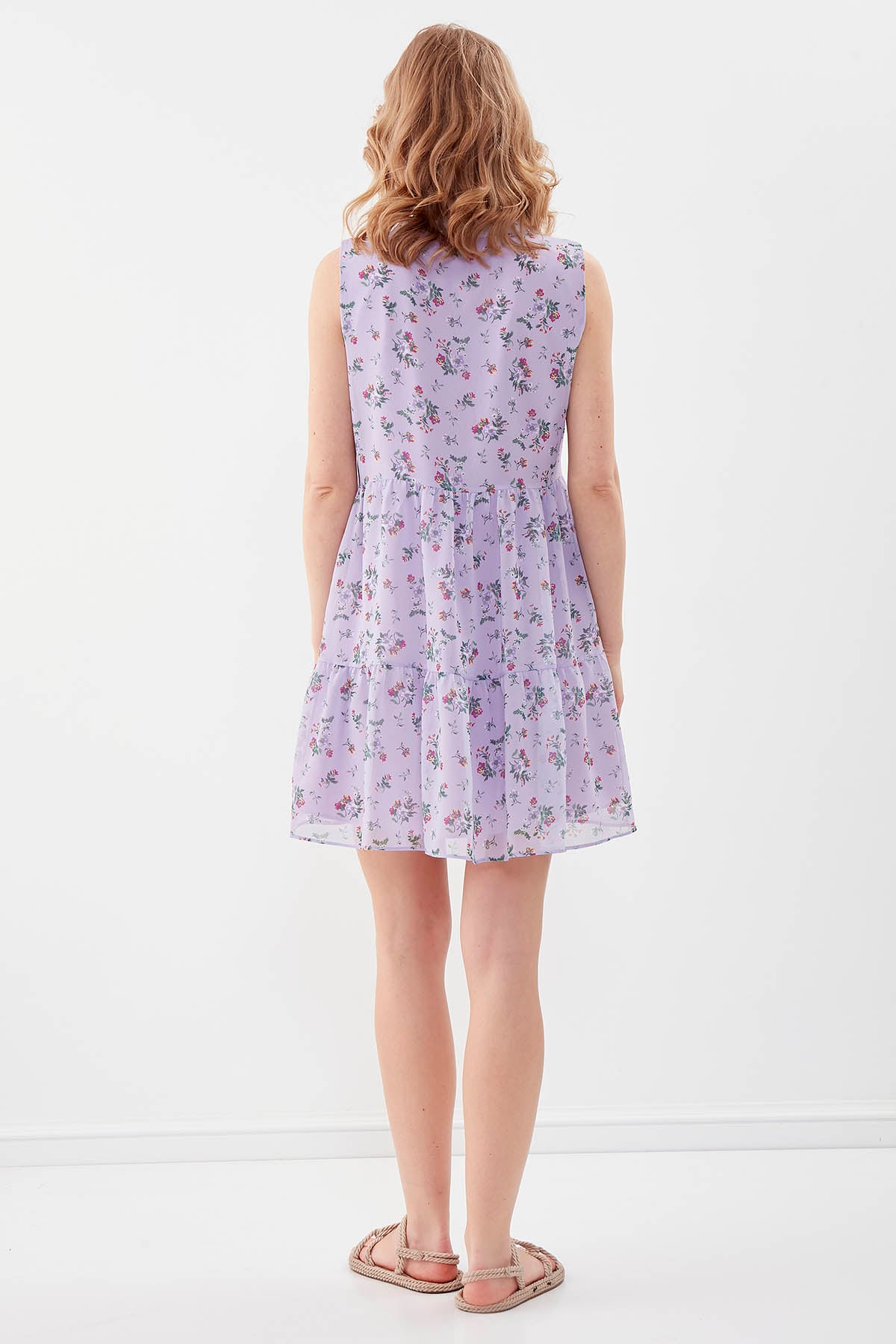 FLORAL CHIFFON DRESS