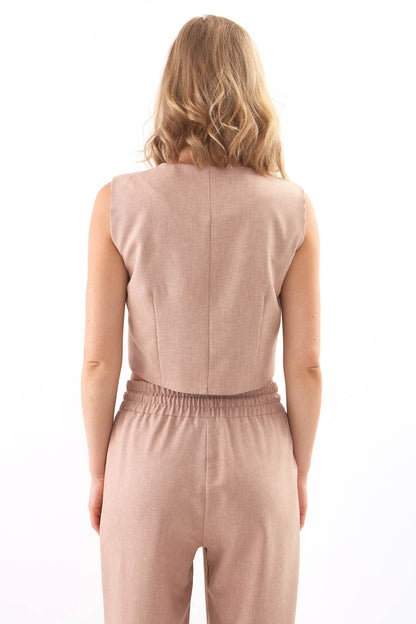 DOUBLE POCKET BUTTON VEST
