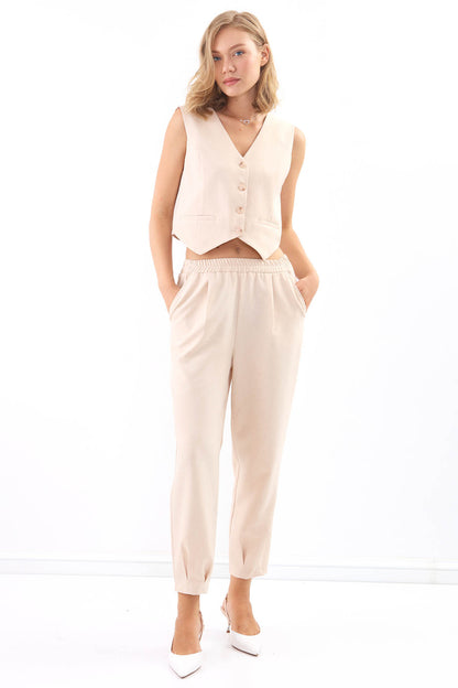 DOUBLE POCKET BUTTON VEST