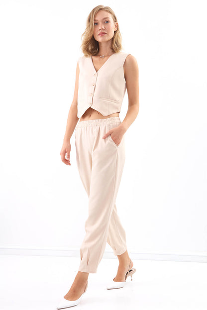 DOUBLE POCKET BUTTON VEST