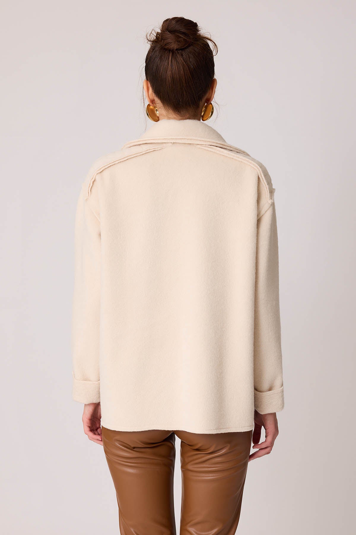REVERSE STITCH JACKET WITH DUAL POCKET ZIPPERS