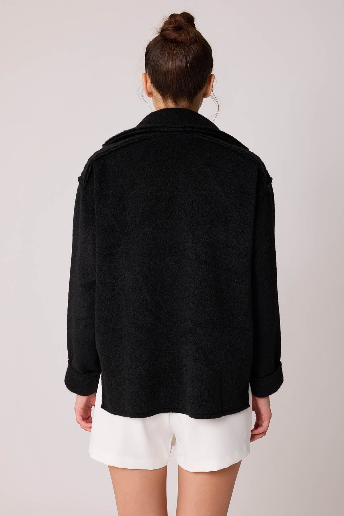 REVERSE STITCH JACKET WITH DUAL POCKET ZIPPERS