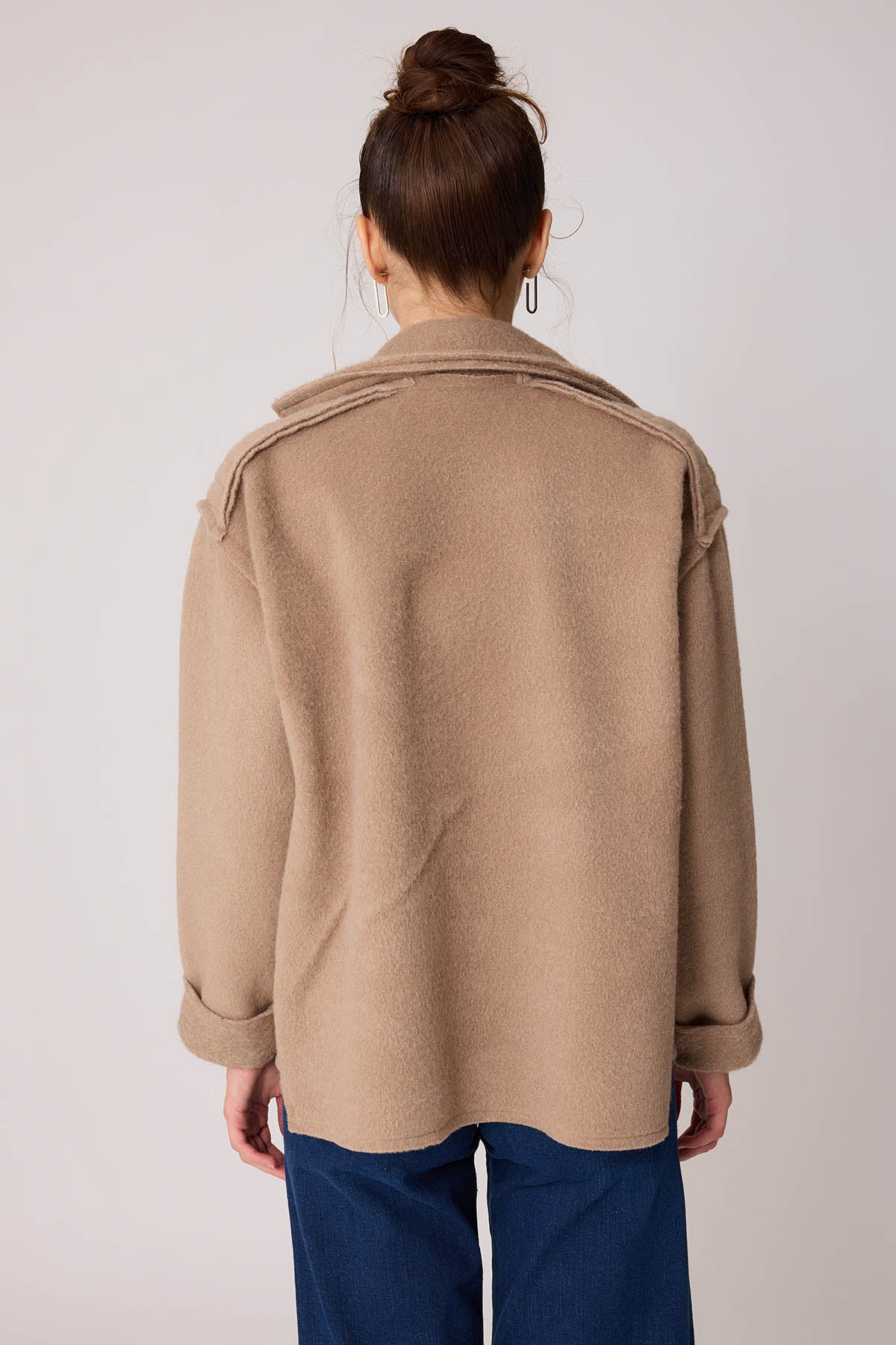 REVERSE STITCH JACKET WITH DUAL POCKET ZIPPERS