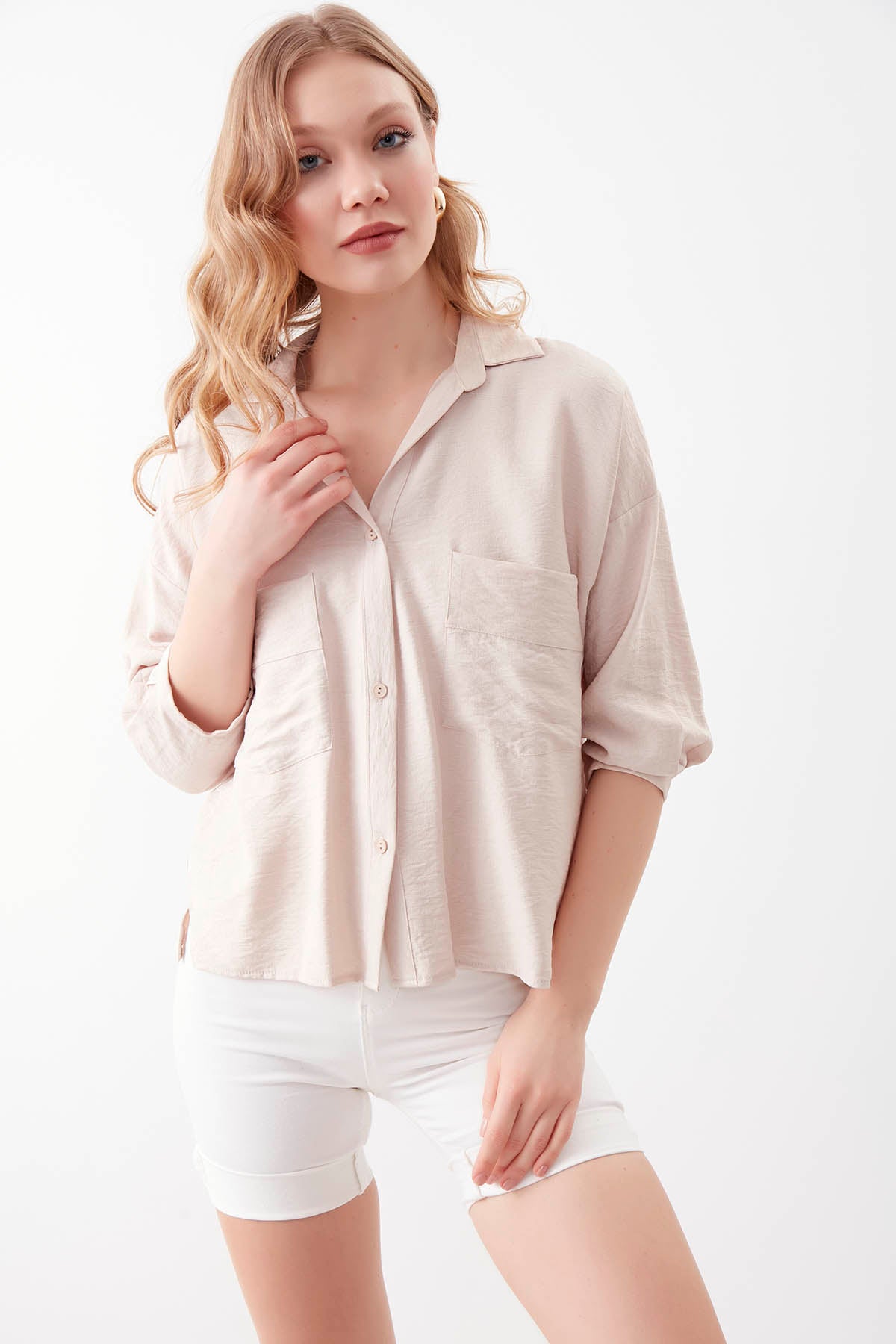 DOUBLE POCKET HALF SLEEVE SHIRT