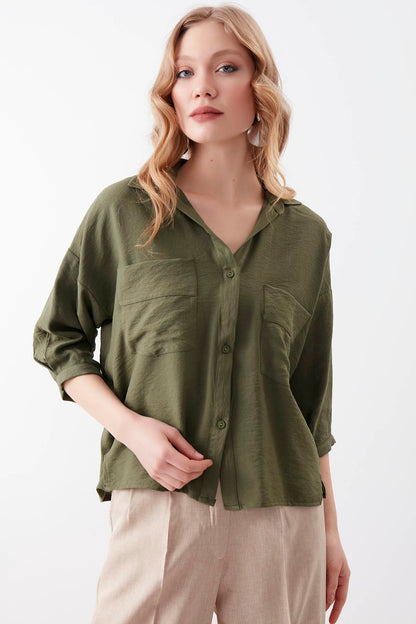 DOUBLE POCKET HALF SLEEVE SHIRT