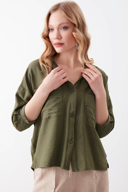 DOUBLE POCKET HALF SLEEVE SHIRT
